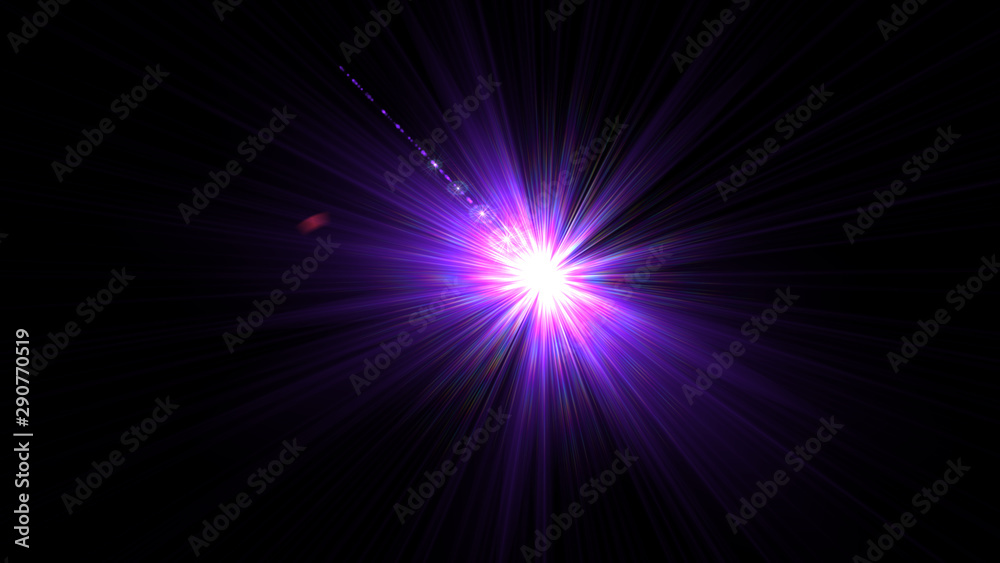 Bright Purple Lens Flare
