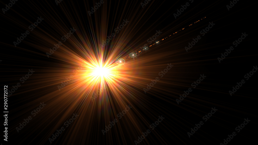 Bright Orange Lens Flare Bright Orange Lens Flare