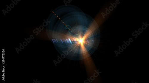 Bright Orange Lens Flare