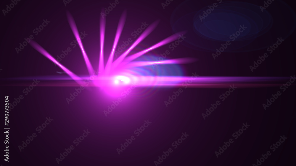 Bright Magenta Lens Flare