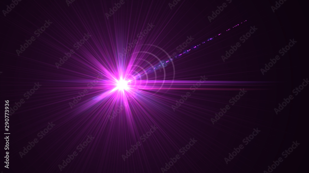 Bright Magenta Lens Flare