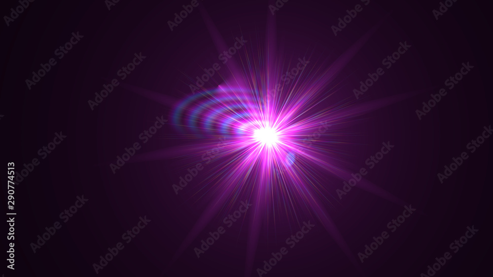 Bright Magenta Lens Flare Bright Magenta Lens Flare