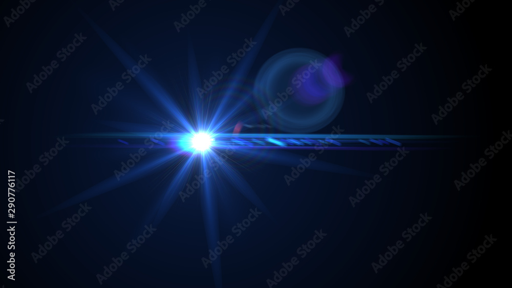 Bright Light Blue Lens Flare Bright Light Blue Lens Flare