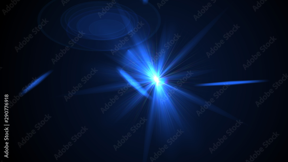 Bright Light Blue Lens Flare Bright Light Blue Lens Flare