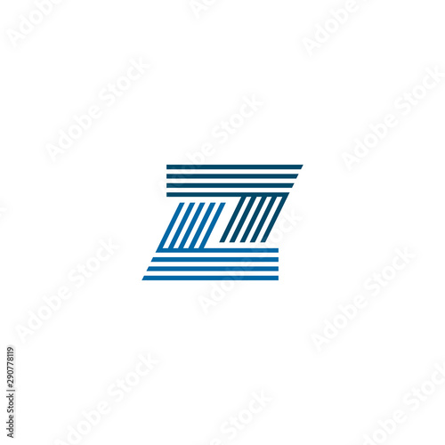 Z letter initial logo design vector template