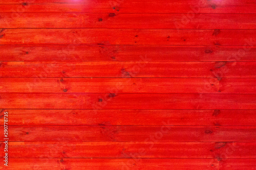 Red wood board surface of table or wall. Mock-up with copy space to add text and images. Linear pattern template for design and decoration purposes