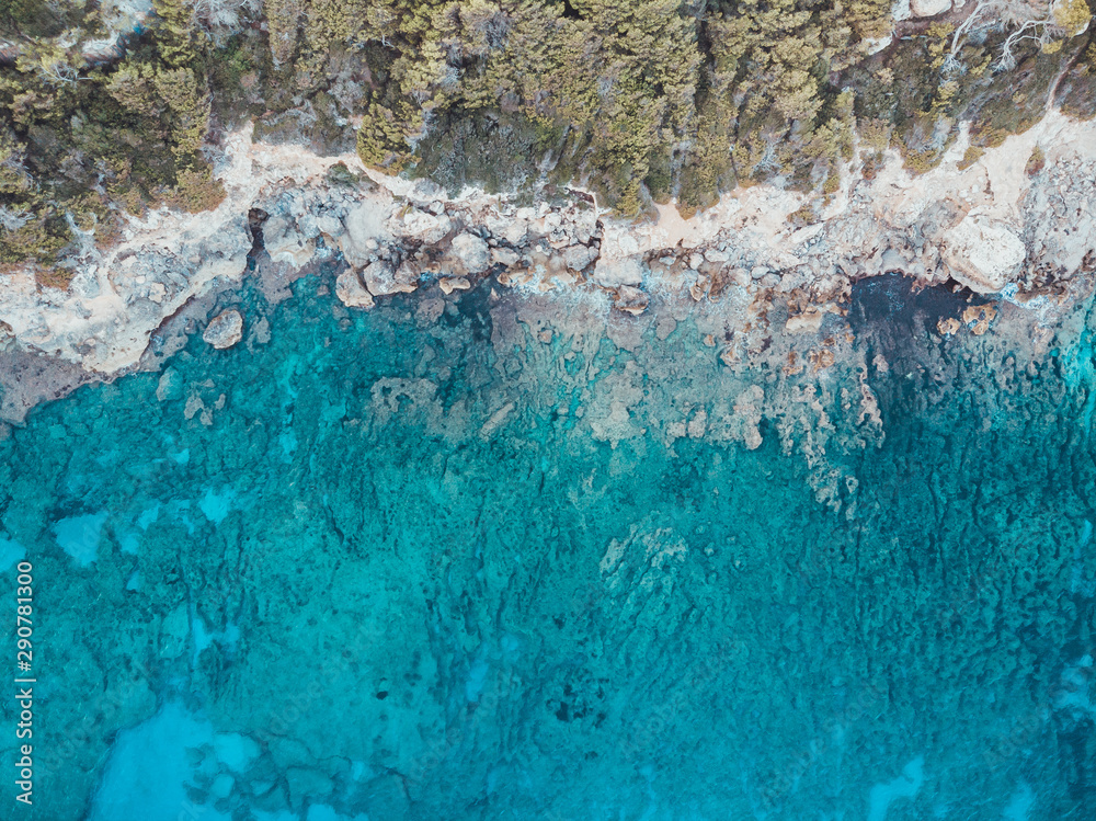 cliff bay at majorca with clean blue water cliff bay at majorca with clean blue water