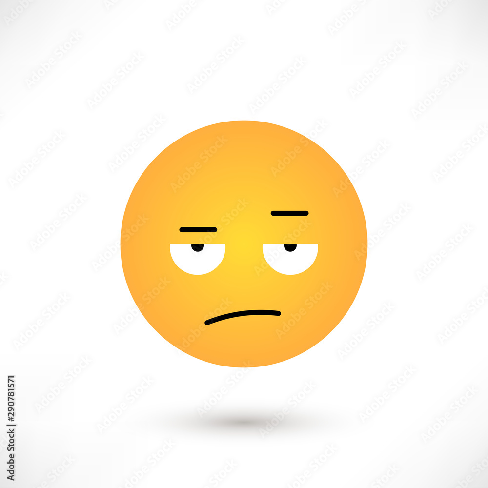 Indignant emoticon round