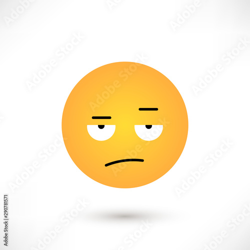 Indignant emoticon round