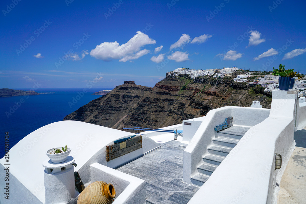 Fototapeta premium Santorini, Greece, Aegean Sea.