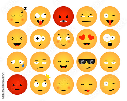 Set of emoticons round © Ketmut