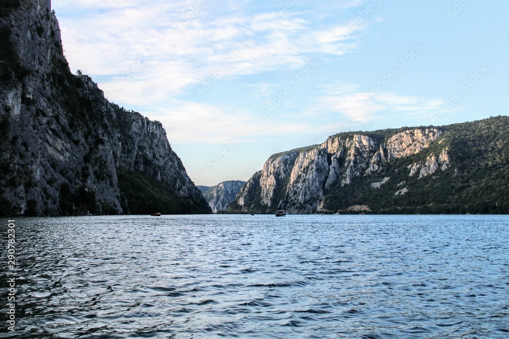 Naklejka premium View of the Danube river