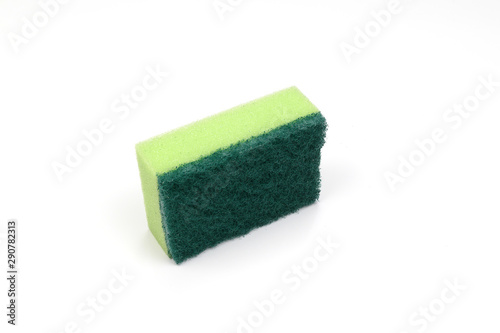 nice colorful cleaning sponge isolated on white background