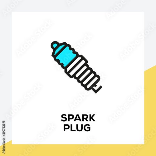 SPARK PLUG LINE ICON SET