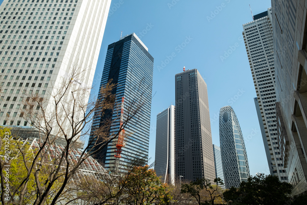 Modern High-rise buildings, Shinjuku in Tokyo, Japan Modern High-rise buildings, Shinjuku in Tokyo, Japan
