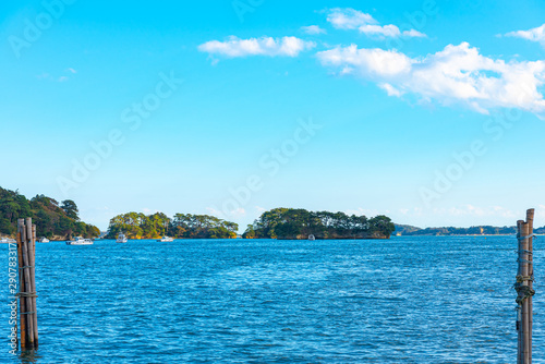 Matsushima Bay Sightseeing Cruises. Matsushima Bay is ranked as one of the Three Views of Japan. Miyagi Prefecture, Japan