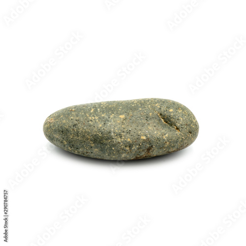 Close up rock ,Different kind of pebbles stone ,isolated on the white background.