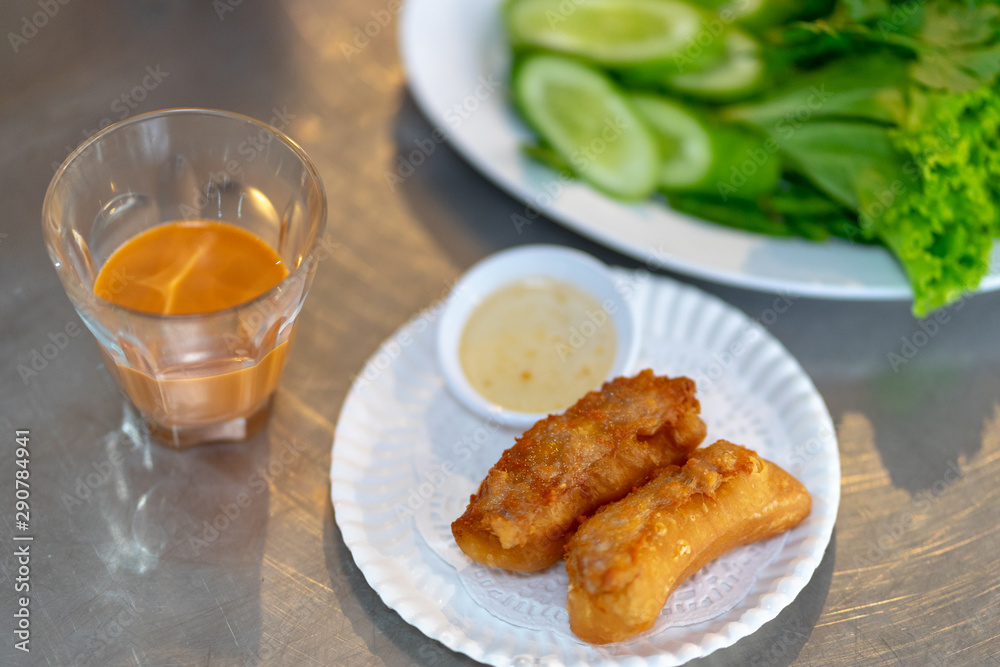 Breakfast in Thailand: Thai Tea with Patongo Breakfast in Thailand: Thai Tea with Patongo