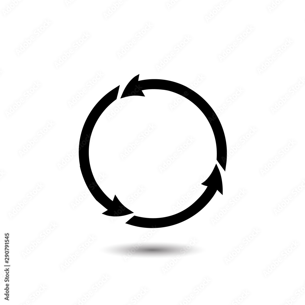 Rotation icon vector. Rotation or reload symbol Rotation icon vector. Rotation or reload symbol