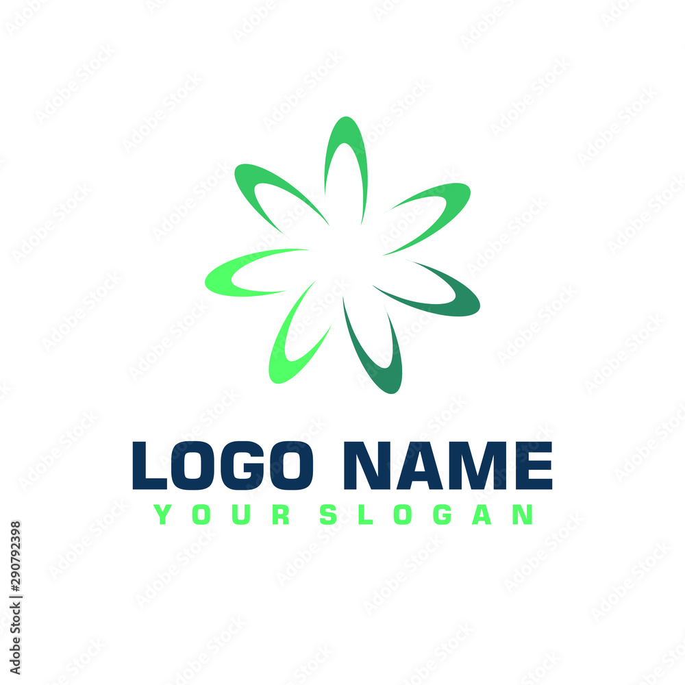Elegant minimalist blue vector logo Elegant minimalist blue vector logo