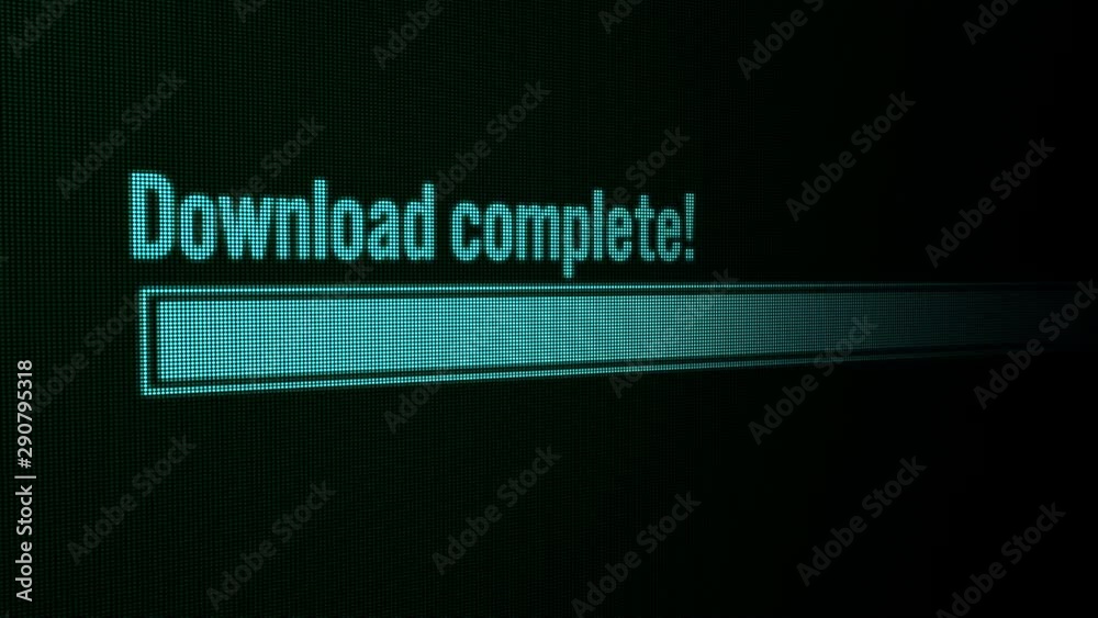 Close Up Shot of Entering Download Button & Downloading Process Animation. Close Up Shot of Entering Download Button & Downloading Process Animation.