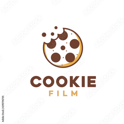 Cookie and Film Reel, good design for Film Logo