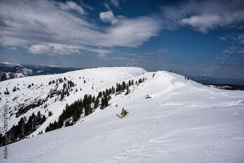 Beautiful view of mountains in the Hamar Daban area. Panorama