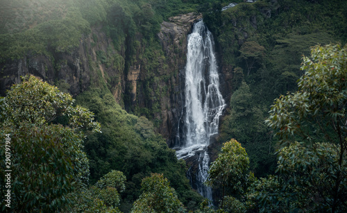 Beautiful waterfall in Sri Lanka