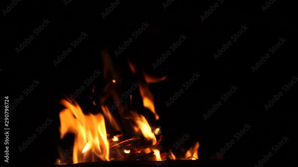 Burning fire at night, campfire bonfire, Fire Flames Burning fire at night, campfire bonfire, Fire Flames