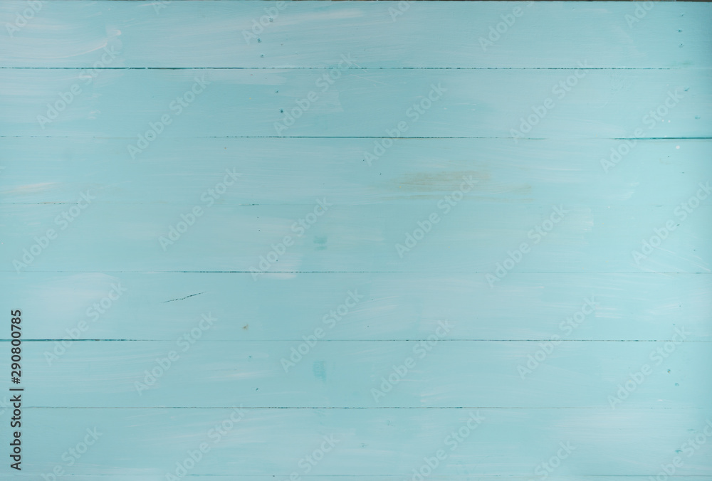 Blue faded wood texture background, wooden table top view Blue faded wood texture background, wooden table top view