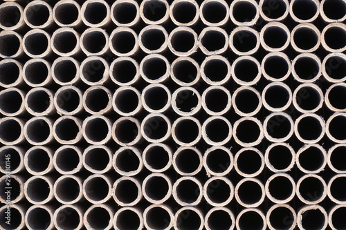Circle pattern. Top view of a firecracker battery