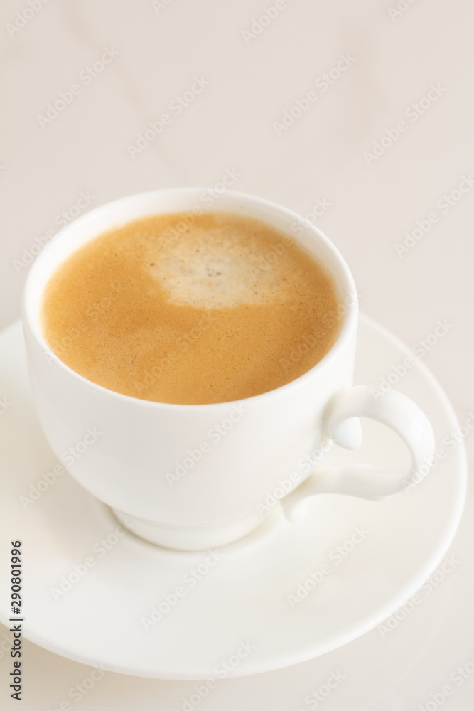 cup of black coffee on a white background cup of black coffee on a white background