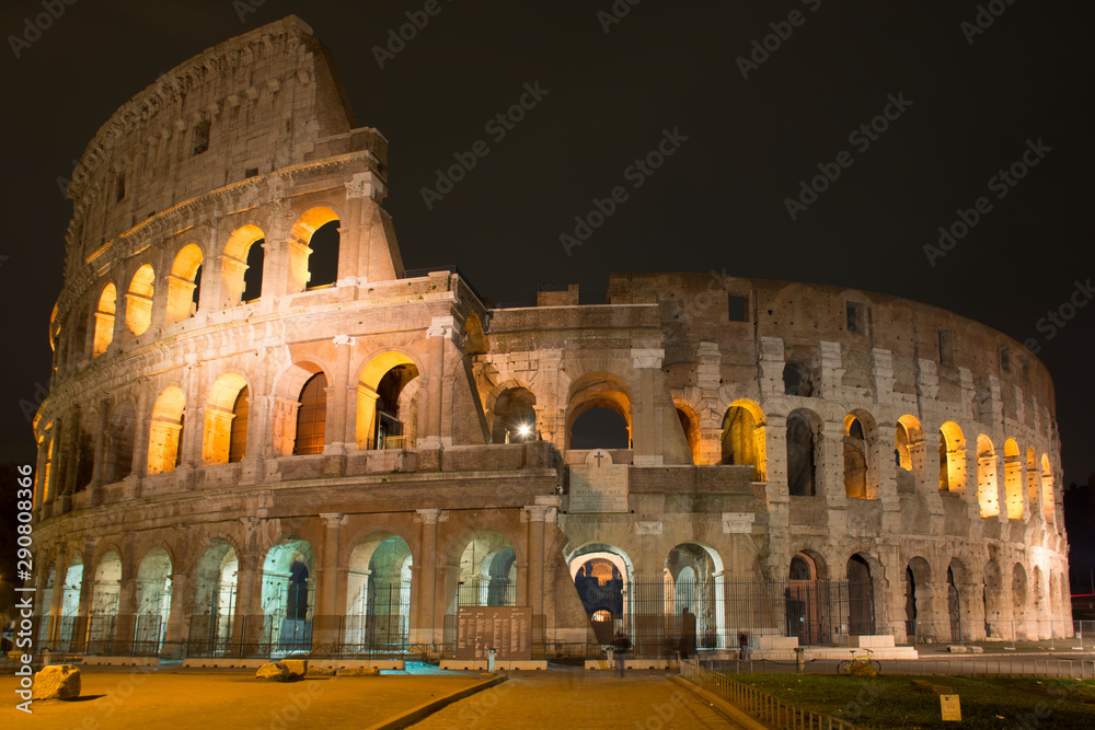 Colosseum in Rome roman amphitheater, Italy. Main italian landmark