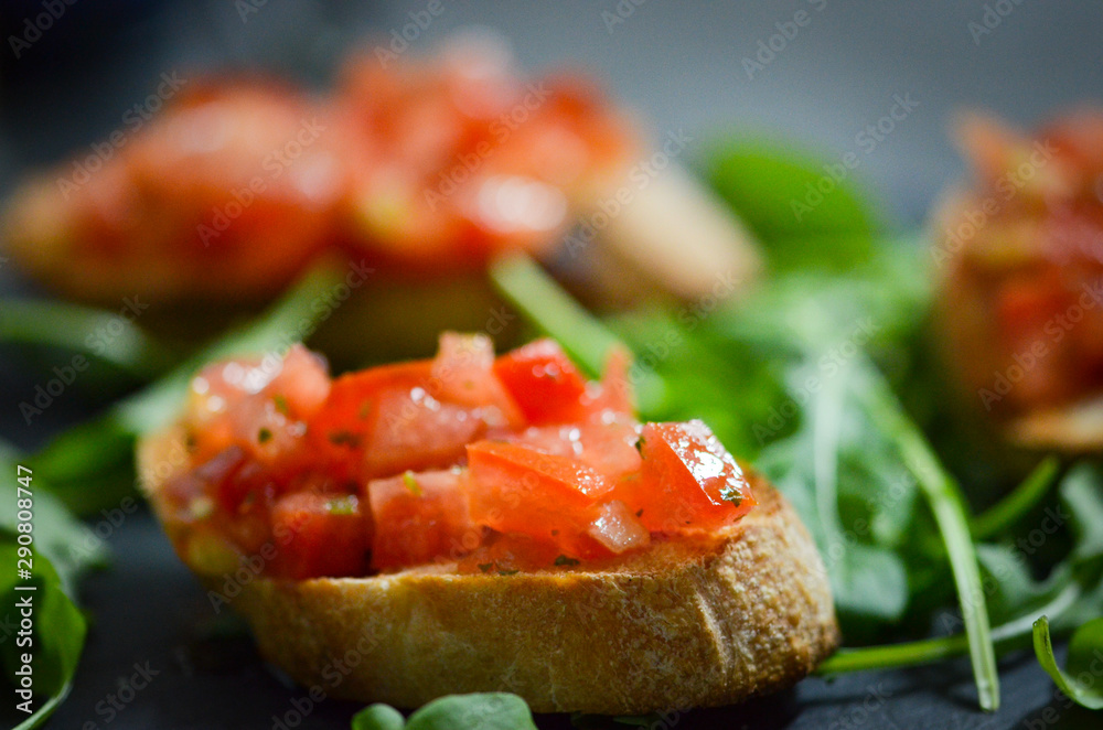 mix bruschetta with fresh vegetables, goat cheese & grapes mix bruschetta with fresh vegetables, goat cheese & grapes