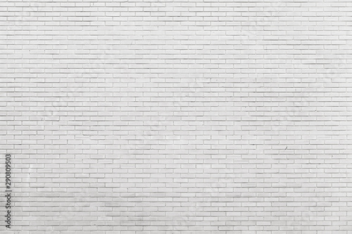 New white brick wall, frontal view