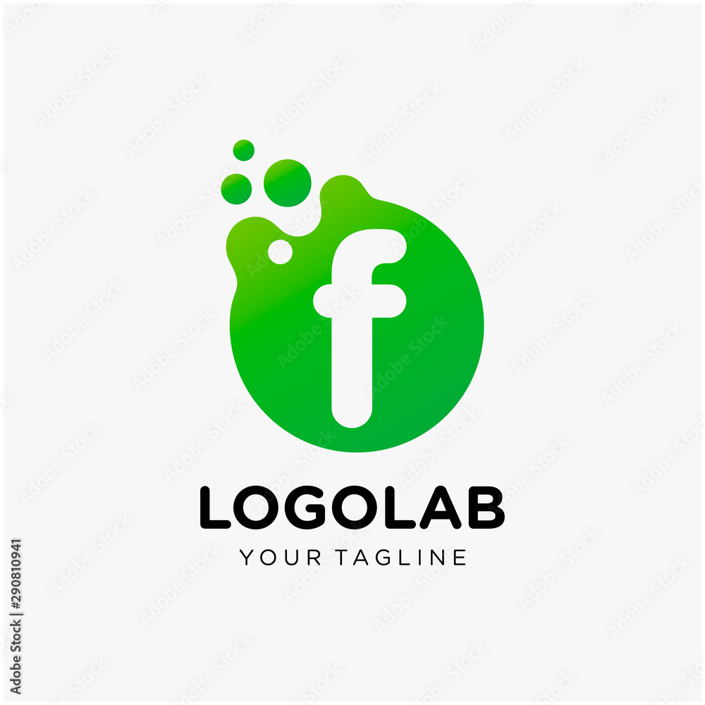 molecule initial Letter F Logo design. Lab Logo Design Element , Design Vector with Dots. - VECTOR molecule initial Letter F Logo design. Lab Logo Design Element , Design Vector with Dots. - VECTOR