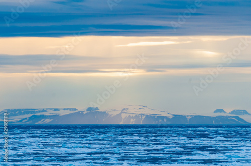 Ice pack in the Arctic Circle, Barentsoya, Svalbard, Norway