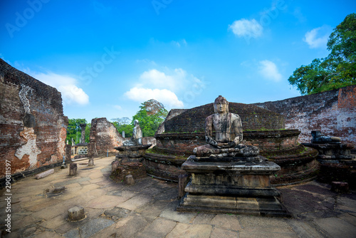 Ruins of the historical city of Polonnaruwa, Sri Lanka photo