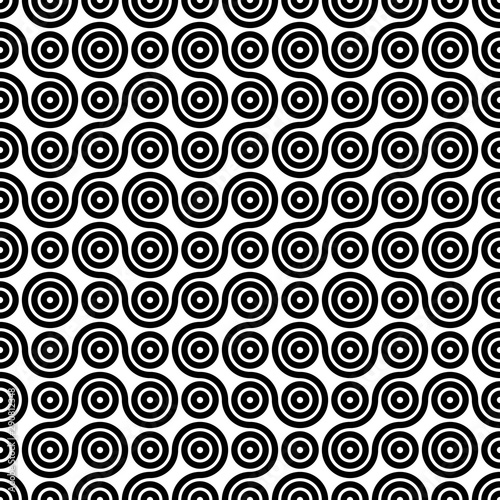Truchet Random Pattern Generative Tile Art background illustration