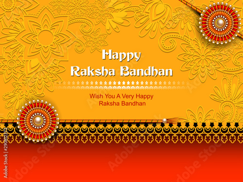 easy to edit vector illustration of Rakhi background for Indian festival Raksha bandhan celebration