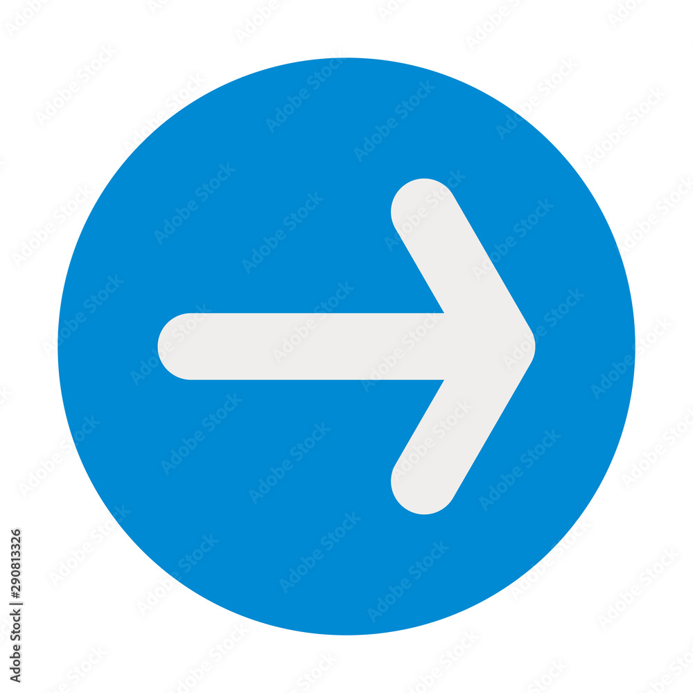 Right arrow icon vector illustration