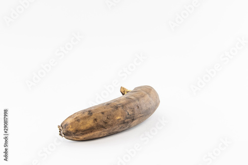 Overripe Banana. Isolate on white background photo