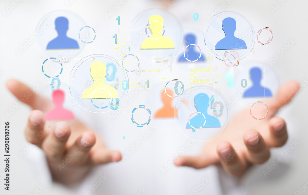 Social networking scheme - Mixed media Social networking scheme - Mixed media