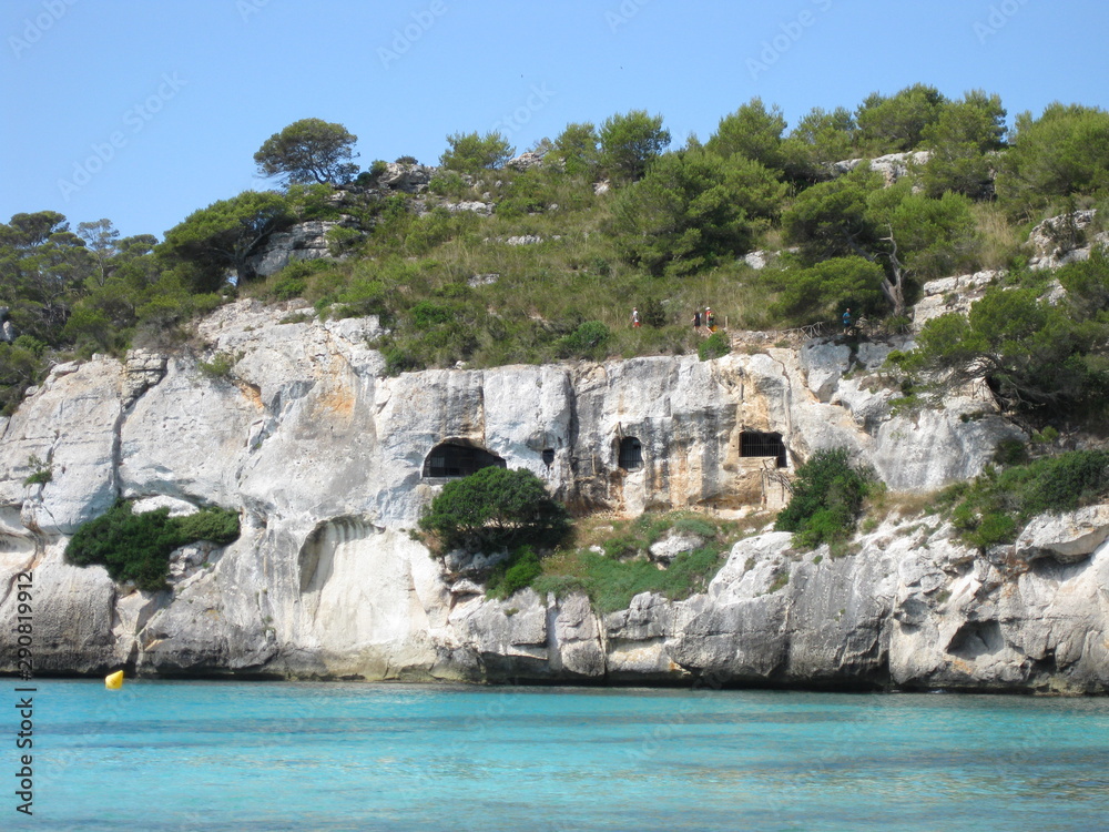 Cliff in the mediterranean coast
