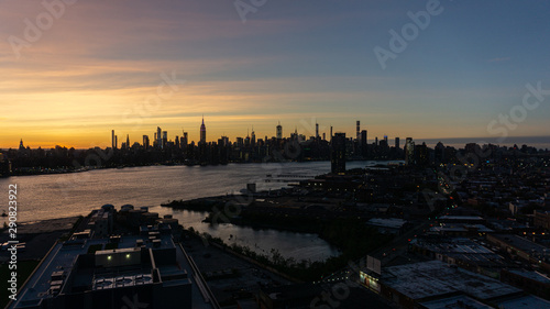 Wallpaper Mural Skyline from new york in the evening  Torontodigital.ca