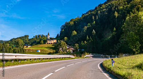 Beautiful alpine view near Bad Dürrnberg, Salzburg, Austria photo