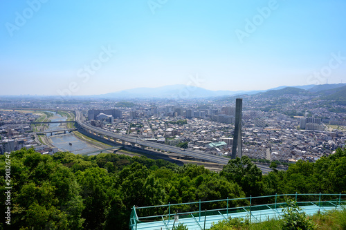 Obraz na płótnie 展望台からの都市風景