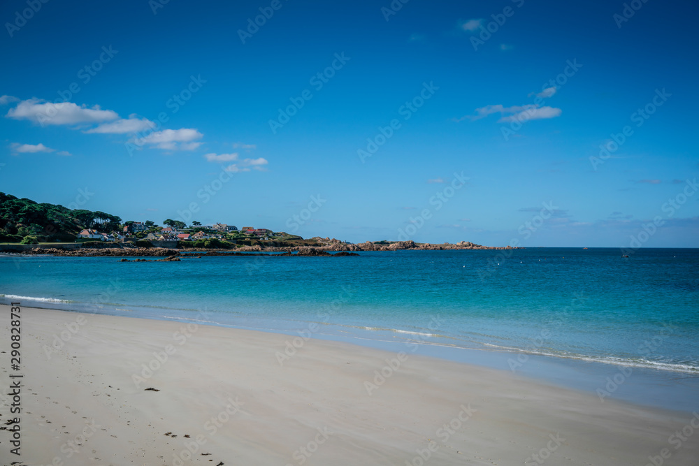 Obraz premium Cobo Bay, Guernsey, Channel Islands