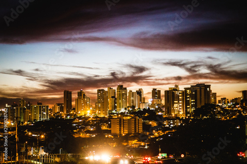 Photography city at night