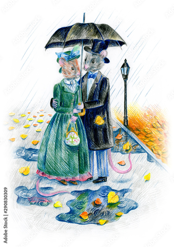 Obraz premium Rainy weather